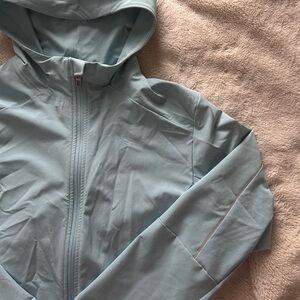 Lululemon light blue rain coat